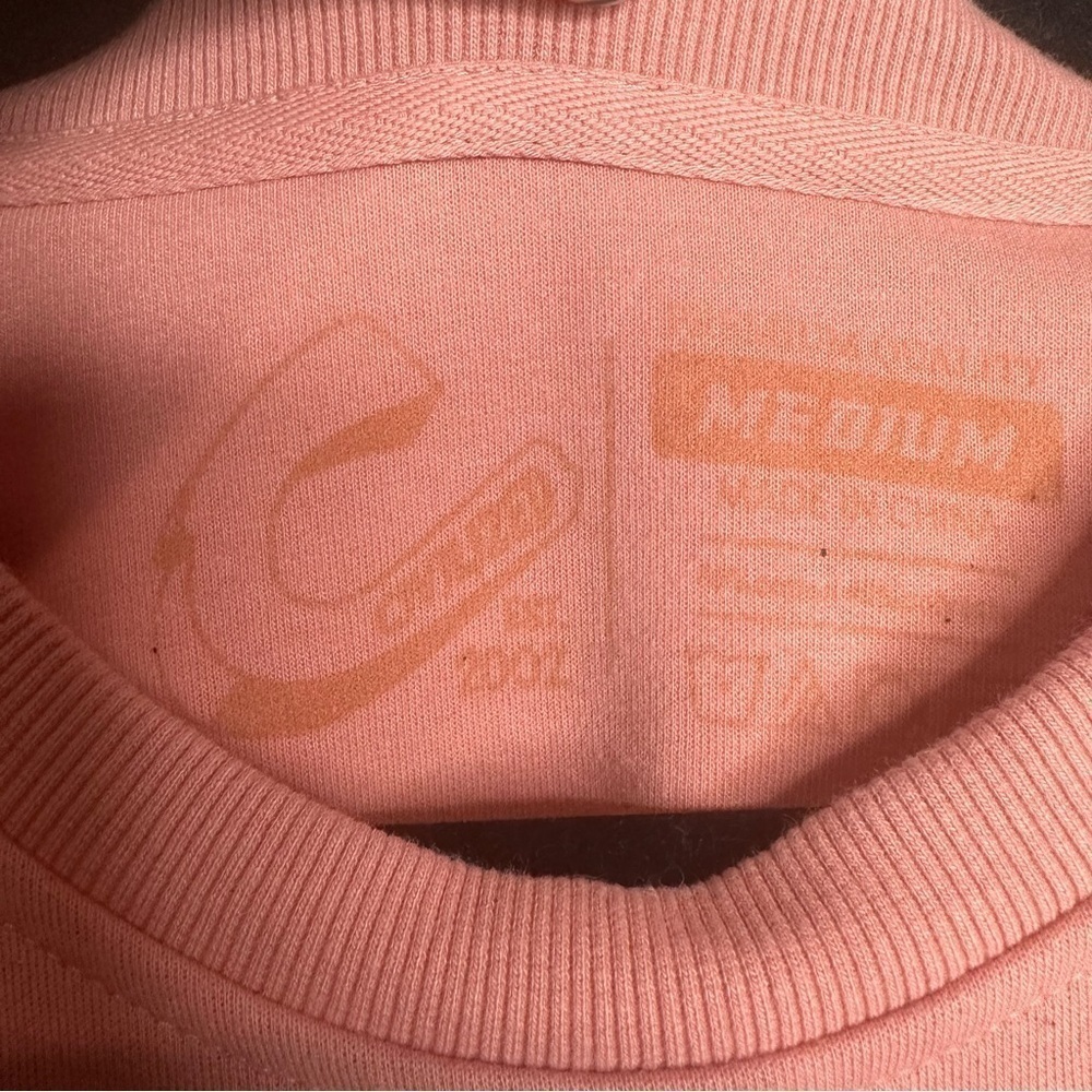 Civilized Clothing Hoodie Size Medium Embroidered Velvet Teddy Bear Pink Y2K - Picture 5 of 10